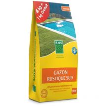 BHS - Gazon Rustique sud, marque sac de 5 kilos dont 1 gratuit, 200m²