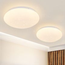 Gbly - 2ER Deckenlampe led Deckenleuchte Schlafzimmer - Küchenlampe 5W 3000K Schlafzimmerlampe Ø16.5CM Deckenbeleuchtung Rund Warmweiß Flurlampe