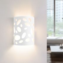 Applique murale intérieure Lampe murale couloir - Lumières Up and Down Design moderne Applique murale E14 Lampe de couloir blanche Applique murale en