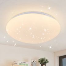 Gbly - Deckenlampe led Deckenleuchte Schlafzimmer - Ø30cm Schlafzimmerlampe Sternenhimmel Badlampe Warmweiß Rund Deckenbeleuchtung 18W Flurlampe IP44