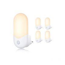 Lampe de nuit Prise de courant Lampe de prise de courant enfants - 4 pièces led Prise de courant Lampe de nuit chambre d'enfant Blanc chaud Lumière