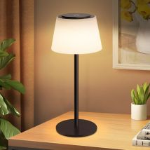 Gbly - Lampe de table sans fil Lampe de chevet rechargeable par batterie - Lampe de table led tactile Dimmable avec charge usb Noir 3600mAh Batterie