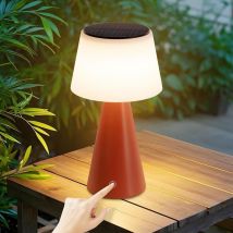 Gbly - Lampe de table solaire rechargeable par batterie - Lampe de chevet sans fil Led 3600mAh rechargeable, variateur de lumière tactile, lampe