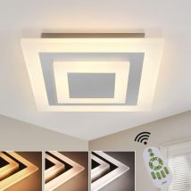 Gbly - led Deckenleuchte Wohnzimmer Deckenlampe: 30CM Wohnzimmerlampe Dimmbar Küchenlampe 23W Modern Acryl Schlafzimmerlampe mit Fernbedienung für