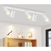 Plafoniera a led Gbly 5 punti a soffittoLampada da cucina Plafoniera moderna GU10 Lampada da corridoio bianca regolabile per corridoio Sala da pranzo