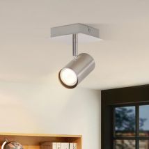 Plafonnier led à spot GU10 - Projecteur de plafond pivotant 330° en nickel, lampe de plafond intérieure moderne, spots de plafond, applique murale