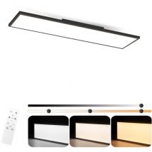 GBLY Lámpara de Techo LED Panel de Techo Negro - Regulable 100x30 CM con Control Remoto Lámpara de Sala de Estar Lámpara de Cocina de 24 W Lámpara de