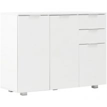 Sideboard Hochglanz-Weiß 107x35x80,5 cm - Gbly