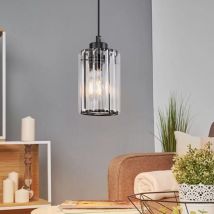 Suspension luminaire,suspendue - lampe suspendue salon E27, lampe de table à manger noire suspension luminaire en verre suspension luminaire salle à