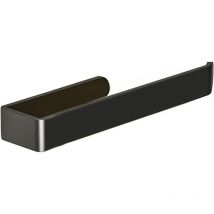 Porte Serviette Noir, Accroche Serviette Salle de Bain, Porte Torchon sans Perçage Noir, Auto-adhésif Porte Serviette Murale pour Salle De Bains ou