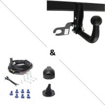 Volkswagen - Attelage Golf 1 Cabriolet (09/89-08/93) Col de cygne + faisceau universel 7 broches