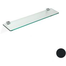 Gea mensola con piano vetro nickel nero satinato codice prod: 000GE0457 - Stilhaus