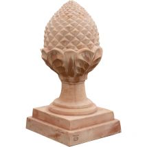 Biscottini - Gealterter Pinienzapfen, Toskanisches Terrakotta L38xpr38xh74 Cm Made In Italy