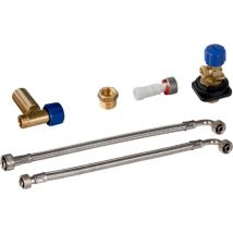 Accessoires - Kit de raccordement d'eau par arrière au centre, pour élément sanitaire Monolith pour wc, 114 cm - Geberit