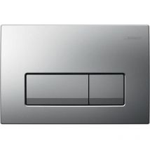 Delta 50 Flush plate for dual flush, matt chrome (115.119.46.1) - Geberit