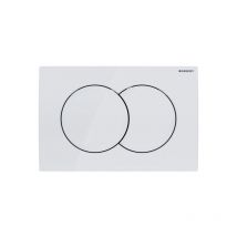 Delta01 Dual Flush Plate, White (115.107.11.1) - Geberit