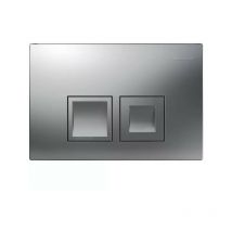 DELTA50 Matt Chrome Dual Flush Plate delta 50 UP100 Concealed Cisterns - Geberit