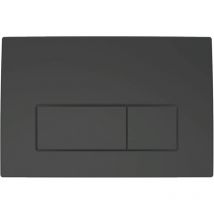Geberit Delta50 Dual Push Button Flush Plate Concealed Toilet Cistern Matt Black