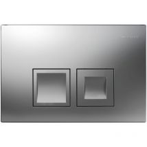 Delta35 Flush Plate for Dual Flush - Matt Chrome Plated - Geberit