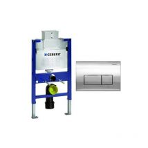 Duofix 0.82m wc Toilet Frame UP320 Kappa Cistern + KAPPA50 Matt Chrome - Geberit