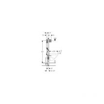 111.060.00.1 DUOFIX élément wc mural avec réservoir omega, hauteur 112 CM - Geberit