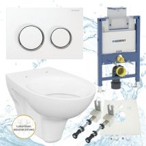Geberit Duofix Vorwandelement Omega 82 cm Design wc + WC-Sitz Komplettset