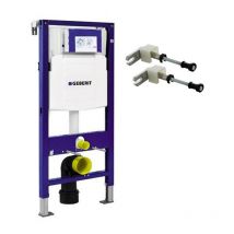 Duofix 1.12m wc Toilet Frame UP320 Sigma Cistern Wall Brackets + wc Bend - Geberit