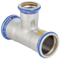 Mapress Edelstahl T-Stück reduziert Außendurchmesser 35mm - Geberit