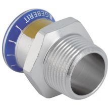 Mapress Edelstahl Übergang mit Außengewinde Außendurchmesser 22mm - Geberit