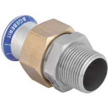 Geberit - Mapress Edelstahl Übergangsverschraubung mit Außengewinde, d 15mm, r 3/4'