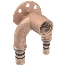 Mepla Doppelanschlusswinkel 90 Grad, CC499K, d 26mm, Rp 1/2', d1 20mm, L1 7.2cm - Geberit
