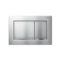 Omega30 Dual Flush Plate - Matt Chrome/Gloss Chrome - Geberit
