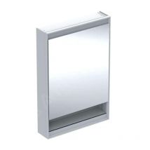 Keramag - Geberit one - Armoire miroir avec éclairage led, 600x900x150 mm, charnières à gauche, avec niche, blanc 505.830.00.2