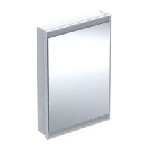 Geberit one - Armoire miroir avec éclairage led, 600x900x150 mm, charnières à gauche, encastrée, blanc 505.800.00.2