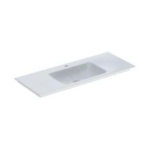 Keramag - Geberit one - Meuble-lavabo 1200x480x140 mm, sans trop-plein, avec trou pour robinetterie, KeraTect, blanc 505.010.01.5