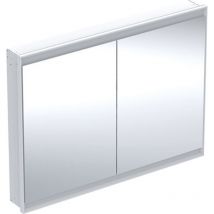 Keramag - Geberit one - Mobiletto a specchio con illuminazione led, 120x90x15 cm, 2 ante, da incasso, bianco 505.805.00.2