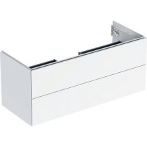 Geberit one - Mobiletto sottolavabo 118x50x47 cm, 2 cassetti, bianco lucido 505.265.00.1