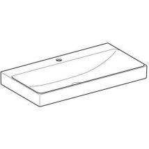 Geberit One Waschtisch Abgang Vertikal, 90x14x48cm, 505.020.01.3