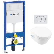 Pack wc Bati Geberit UP100 + wc sans bride Villeroy & Boch Architectura