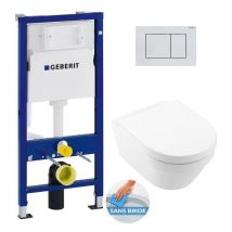 Pack wc Bati Geberit UP100 + wc sans bride Villeroy & Boch Architectura