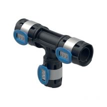 Geberit Pièce en T FlowFit 620143001 DN 25/20/25, Ø 32/25/32 mm, 13 cm, réduite