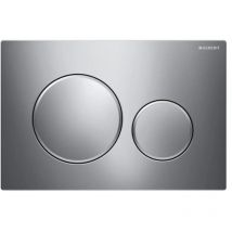Inbagno - Geberit placca di comando Sigma 20 doppio tasto cromato opaco/lucido