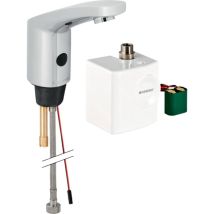 Public - Robinet de lavabo type 185, sans contact, avec générateur, sans mélangeur, chrome 116.335.21.1 - Geberit
