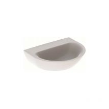 Keramag - Lavabo Geberit renova sans trou de robinetterie sans trop plein 600x480mm blanc