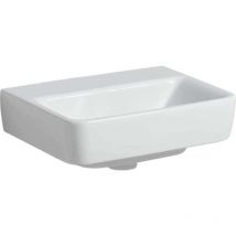 Geberit Renova Plan, Handwaschbecken, 45x34 Cm, Ohne Hahnloch,