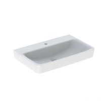 Geberit Renova Plan, lavabo, 75x48 cm, 1 agujero para grifo, sin