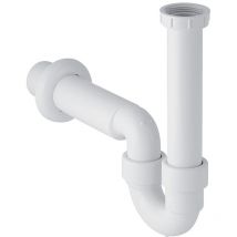 Siphon Rohrbogengeruchsverschluss für Spülbecken, Abgang horizontal Außendurchmesser 50mm, weiß-alpin - Geberit