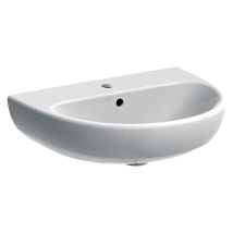 Lavabo 55x44 cm bianco lucido Geberit Selnova - Senza colonna