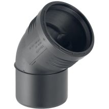 Silent pp Bogen 390622141 dn 125, 45°, schalloptimiert - Geberit