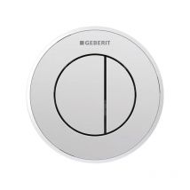 Geberit - Type 10 Pneumatic Dual Flush Plate Button for 80mm Concealed Cistern - Matt / Gloss Chrome